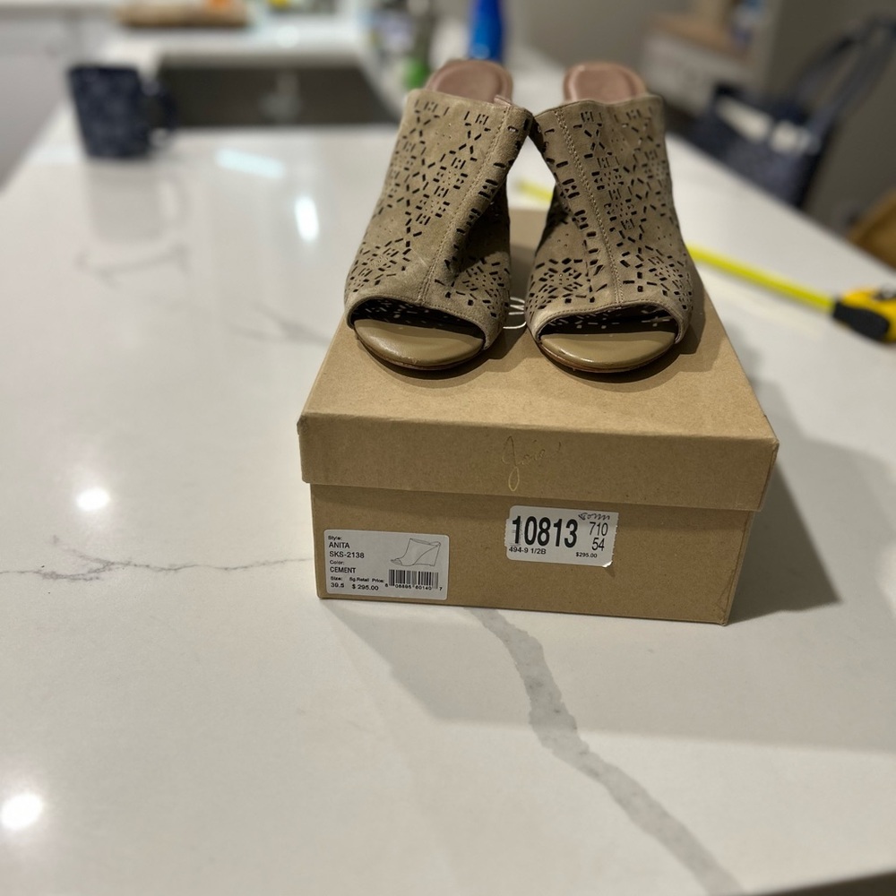 Joie 4-Inch Suede Wedges – Size 39.5